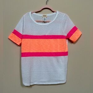 BiBi Waffle White Knit Top NWOT